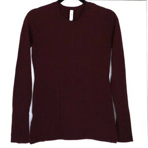 Maroon Lululemon Crew Neck Knit Sweater